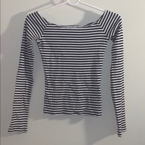 Striped Black and White Long Sleeved